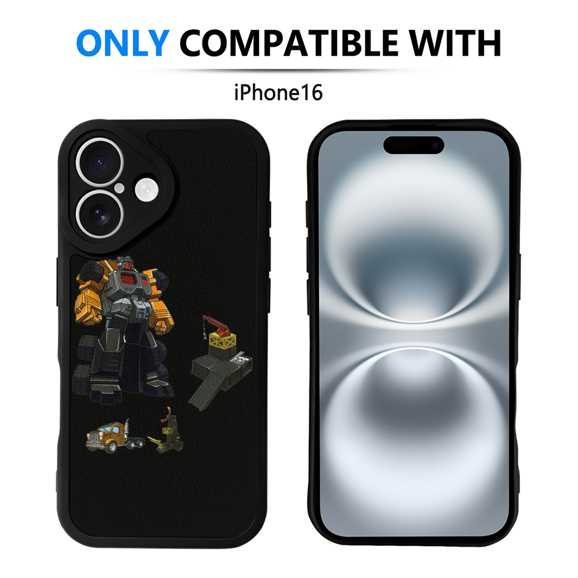 （画像用）  【iPhone 16シリーズ対応】シリコンスマホケース（レザー調） 材質：シリコン